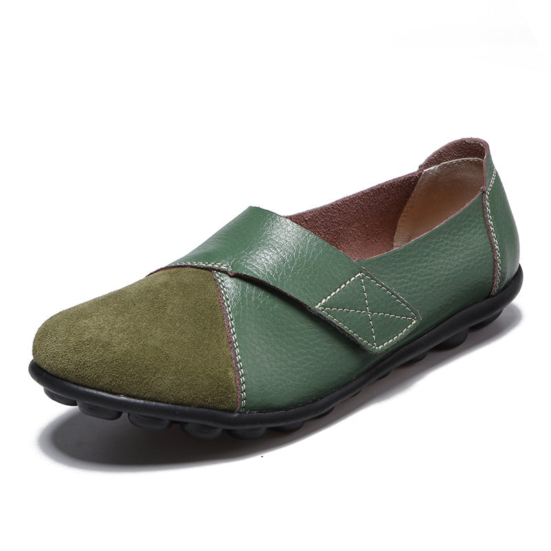 Leather Nurse Flat Loafers