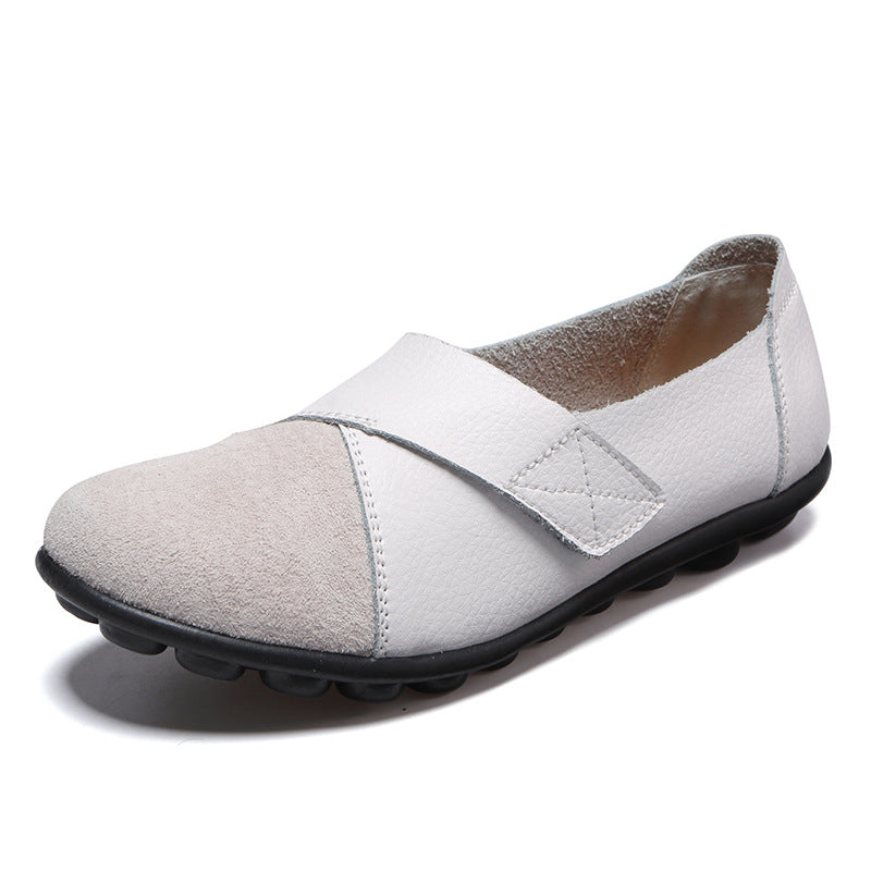 Leather Nurse Flat Loafers