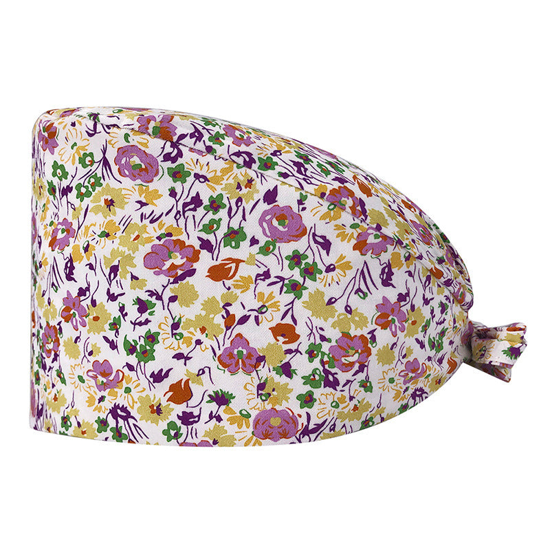 Printed Cotton Nurse Cap