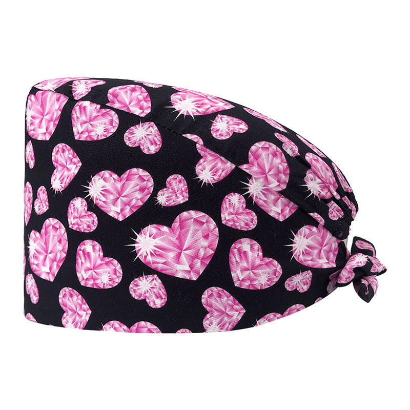 Printed Cotton Nurse Cap