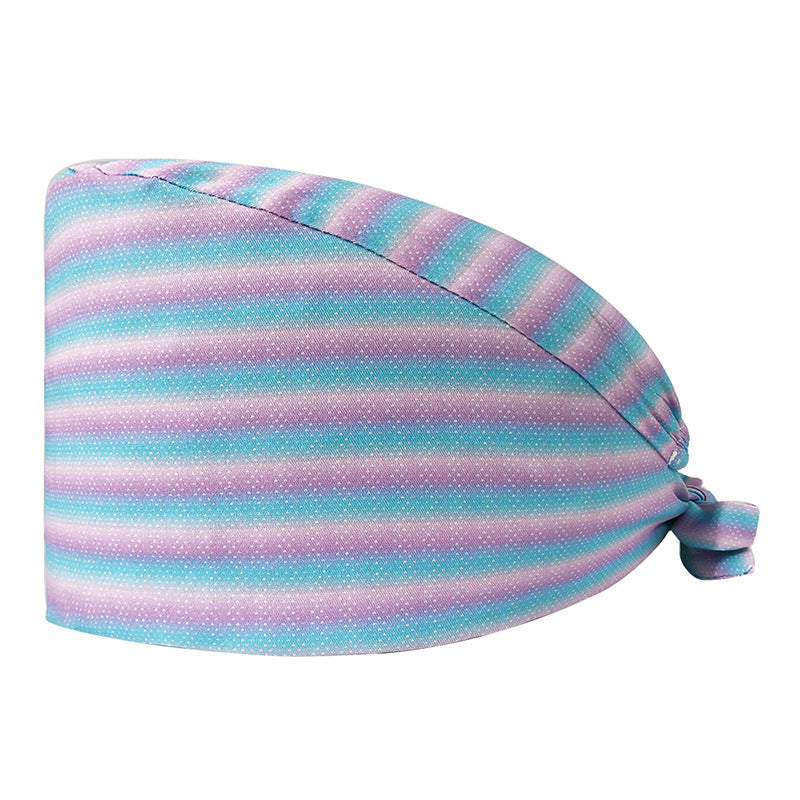 Printed Cotton Nurse Cap