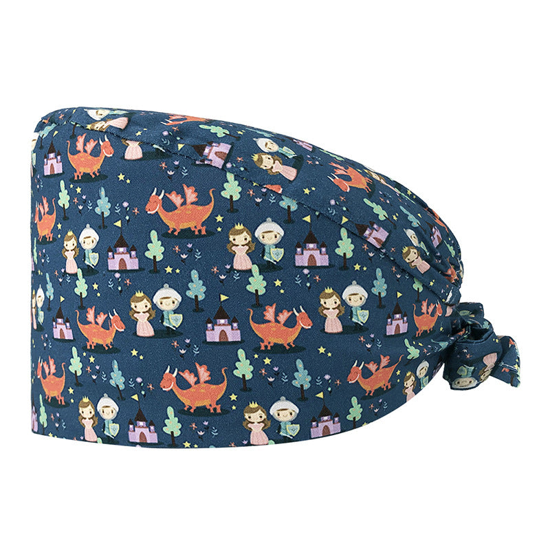 Printed Cotton Nurse Cap