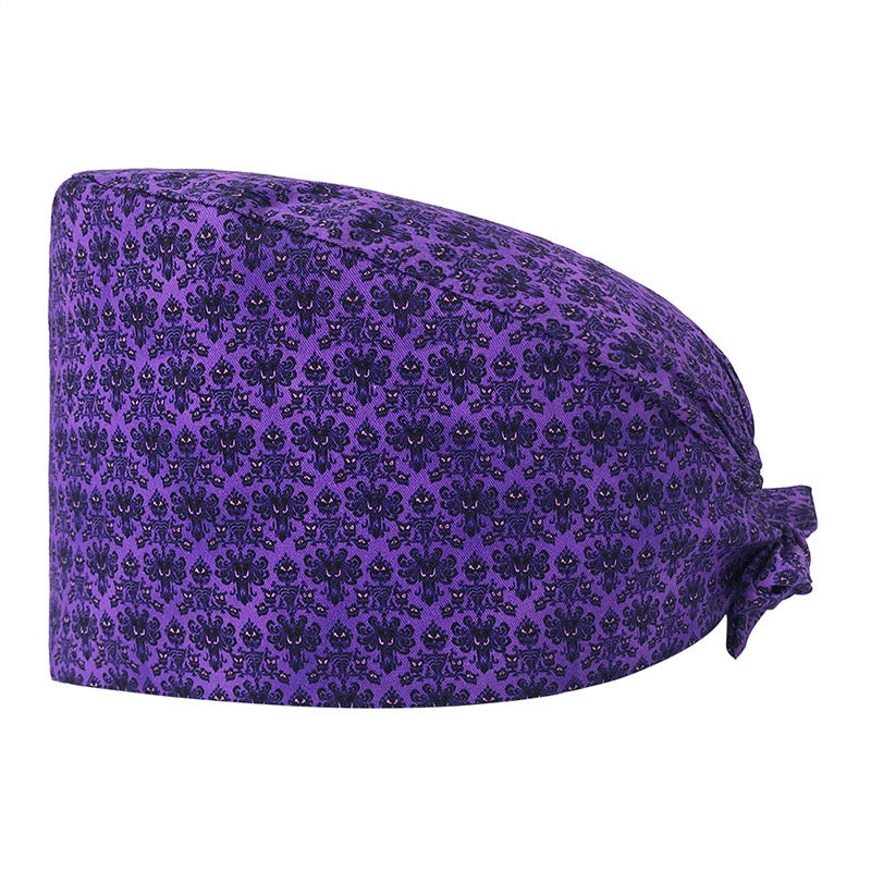 Printed Cotton Nurse Cap
