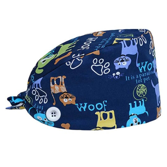 Cotton Printed Surgical Cap