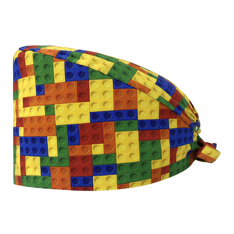 Printed Cotton Nurse Cap