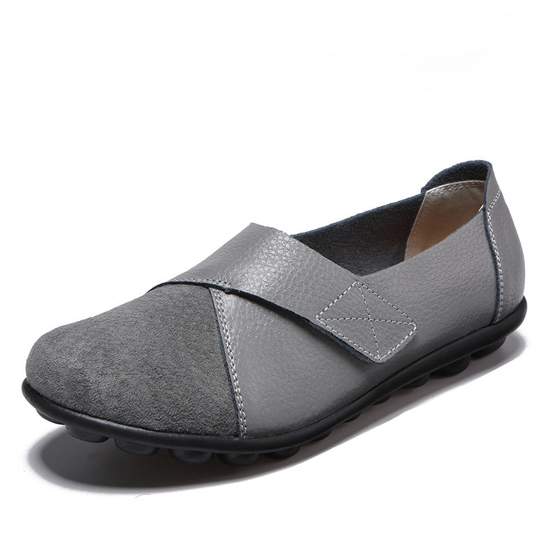 Leather Nurse Flat Loafers