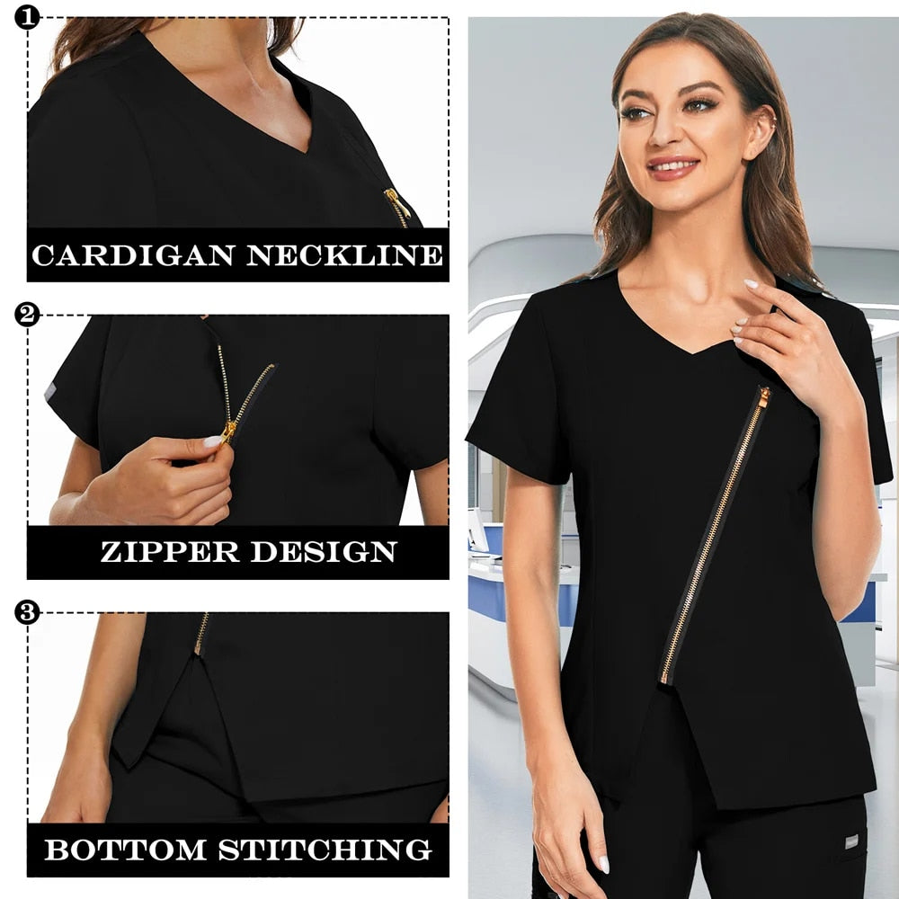 V-Neck Nurse Scrub Suit