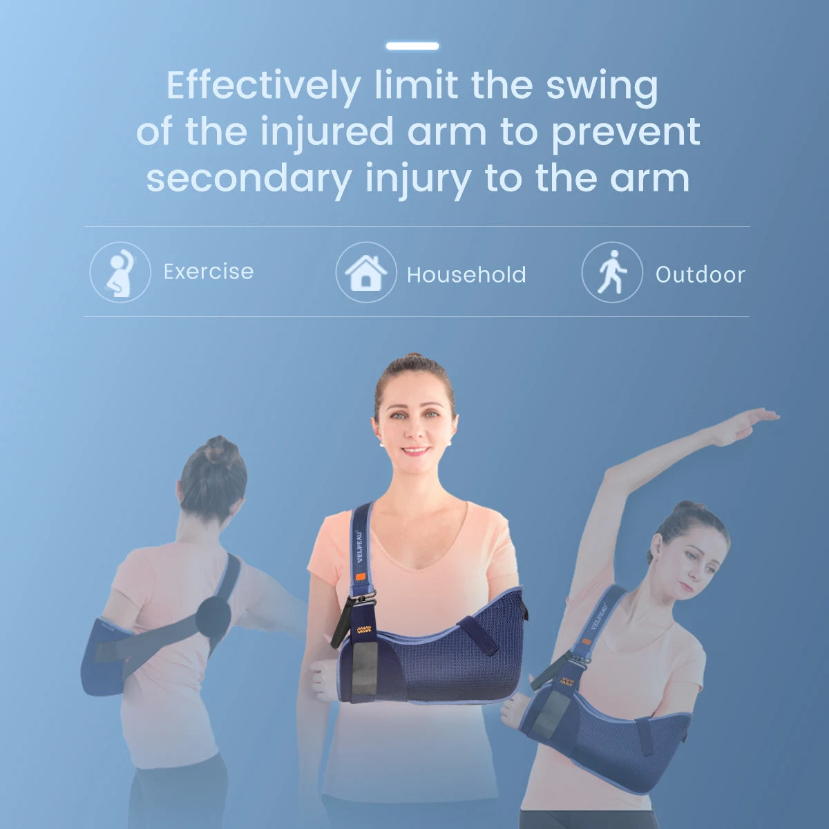 Adjustable Arm & Shoulder Sling for Rotator Cuff Injury