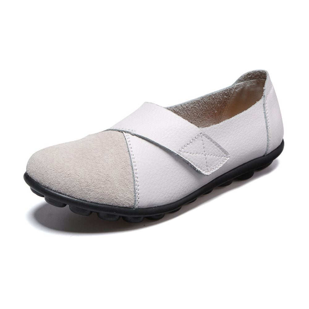 Leather Nurse Flat Loafers