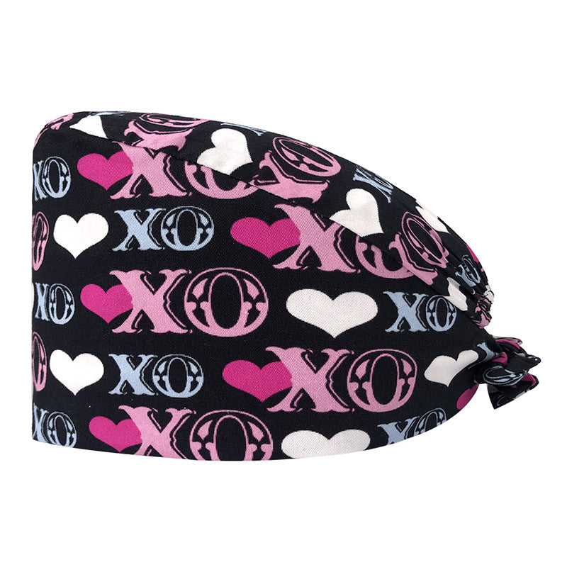 Printed Cotton Nurse Cap