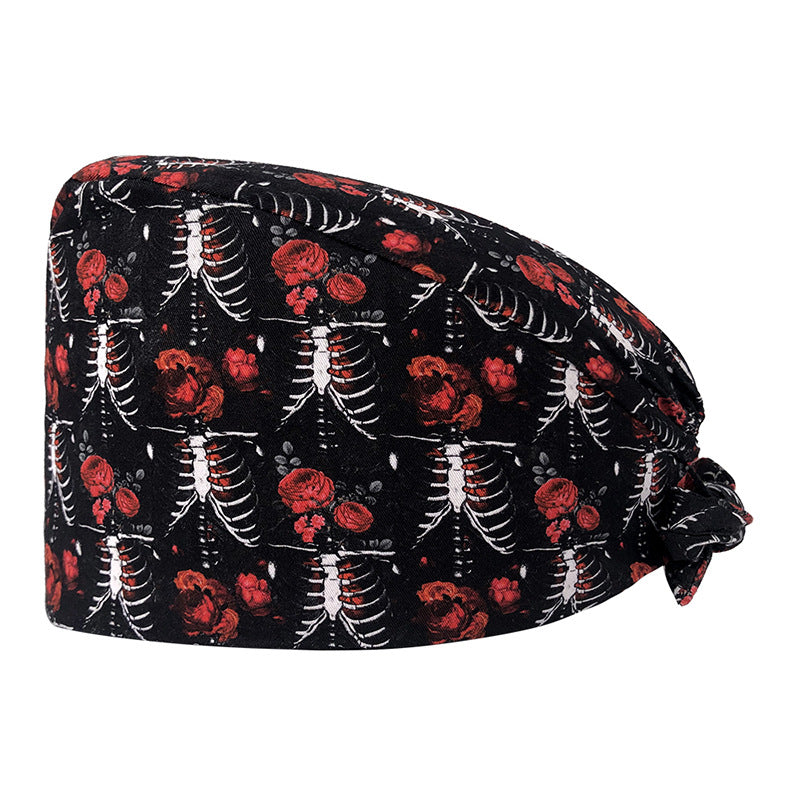 Printed Cotton Nurse Cap