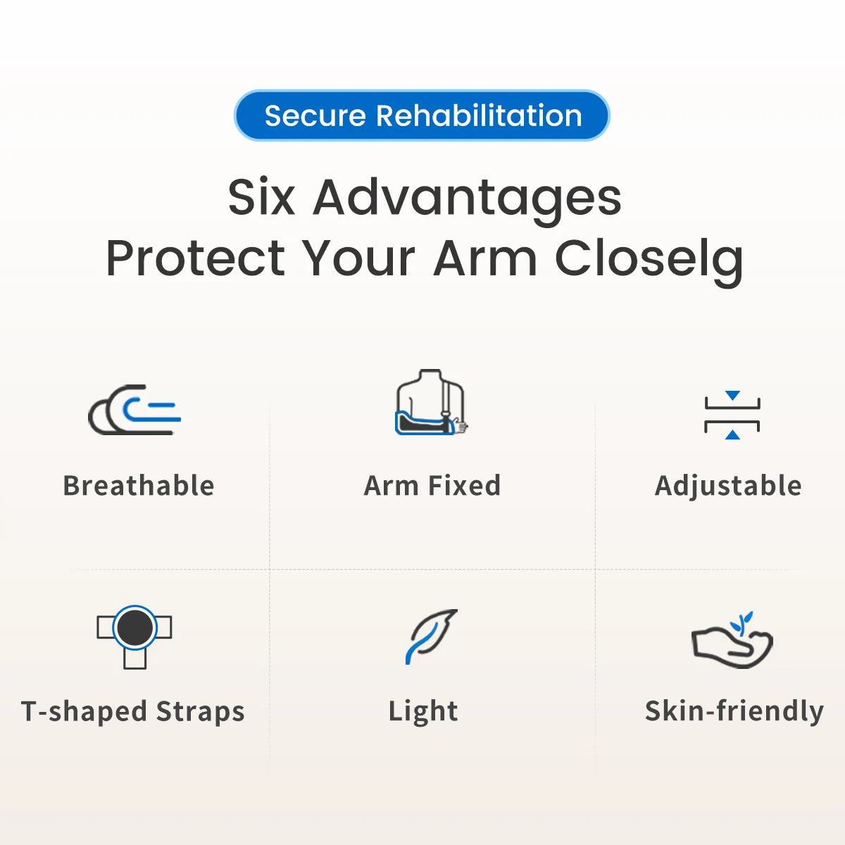 Adjustable Arm & Shoulder Sling for Rotator Cuff Injury