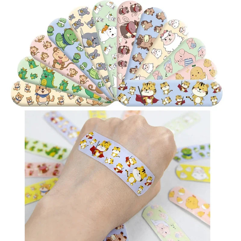 Animal Design Adhesive Bandages for Children